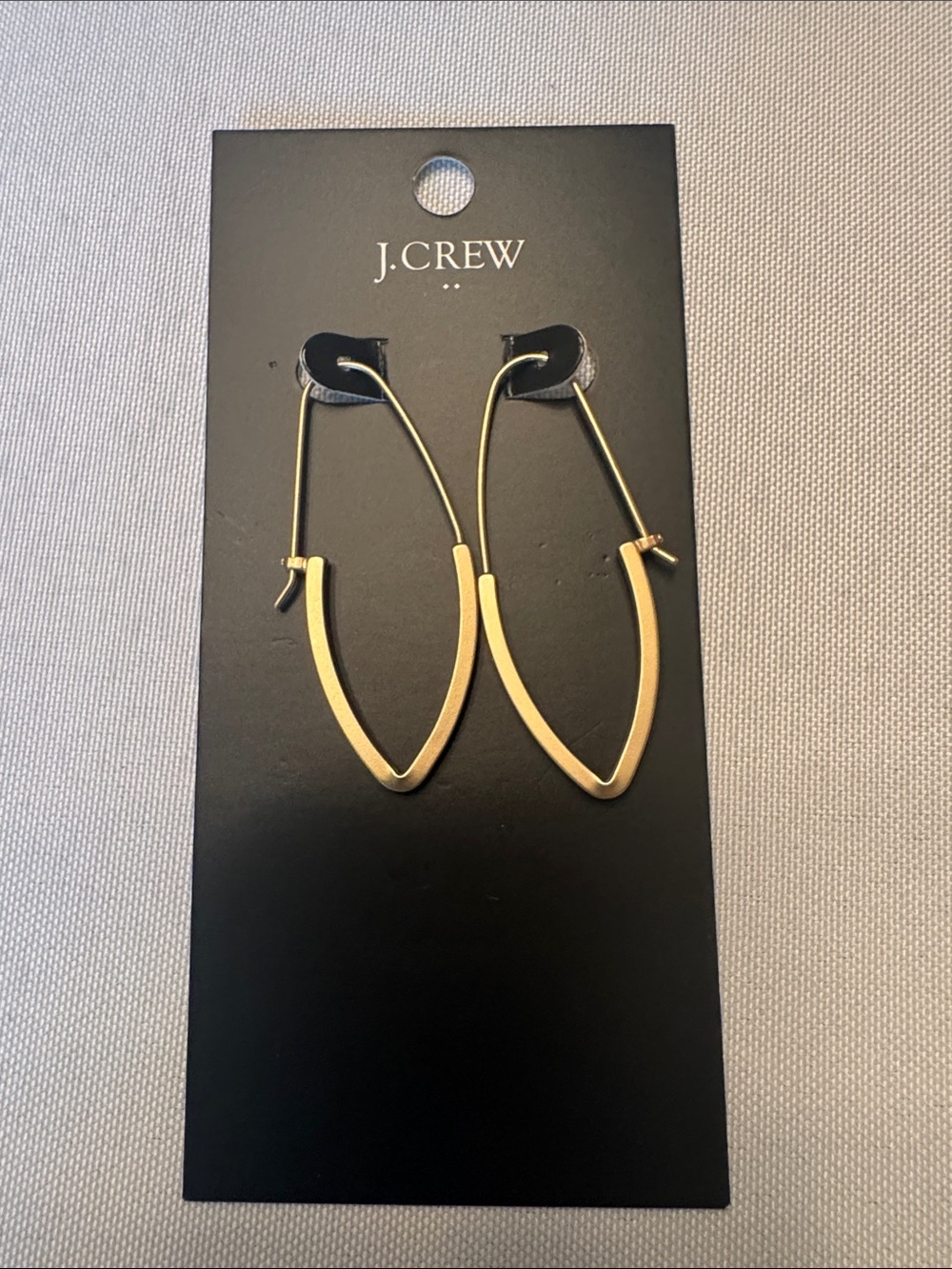 J. Crew Gold V-Point Hoop Earrings